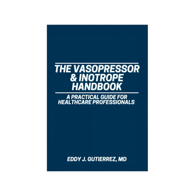 The Vasopressor & Inotrope Handbook front cover, signed copy